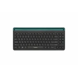 Powero+ ergonomic wireless dual mode keyboard with phone and tablet holder  _ black